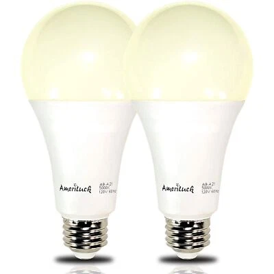 A21 LED Light Bulb 150W Equivalent 3000K Daylight Non-Dimmable 4 Pack - Image 1 of 4