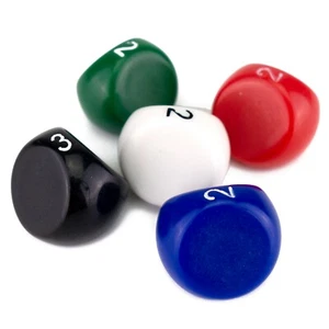 D3 Top Read Dice (Select Colour) // BES 3 Sided Poly D&D RPG Maths Games - Picture 1 of 7