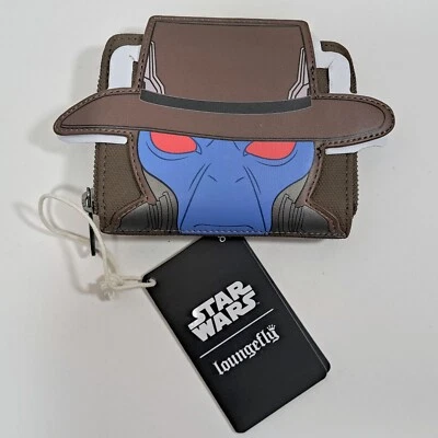 Cartera Loungefly Star Wars Cad Bane Cazarrecompensas Juegos con disfraces Imitación Cuero Etiqueta Dura Foto 1 de 3