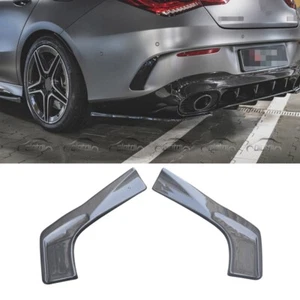 For M-Benz W118 CLA45 AMG 2020+ Carbon Fiber Rear Bumper Splitters Winglet Apron - Imagen 1 de 12