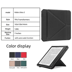 SALE - For Kobo Libra 2 7 " Shell Cover Case Bag Flip Fold Case Screen Protector - Picture 1 of 53