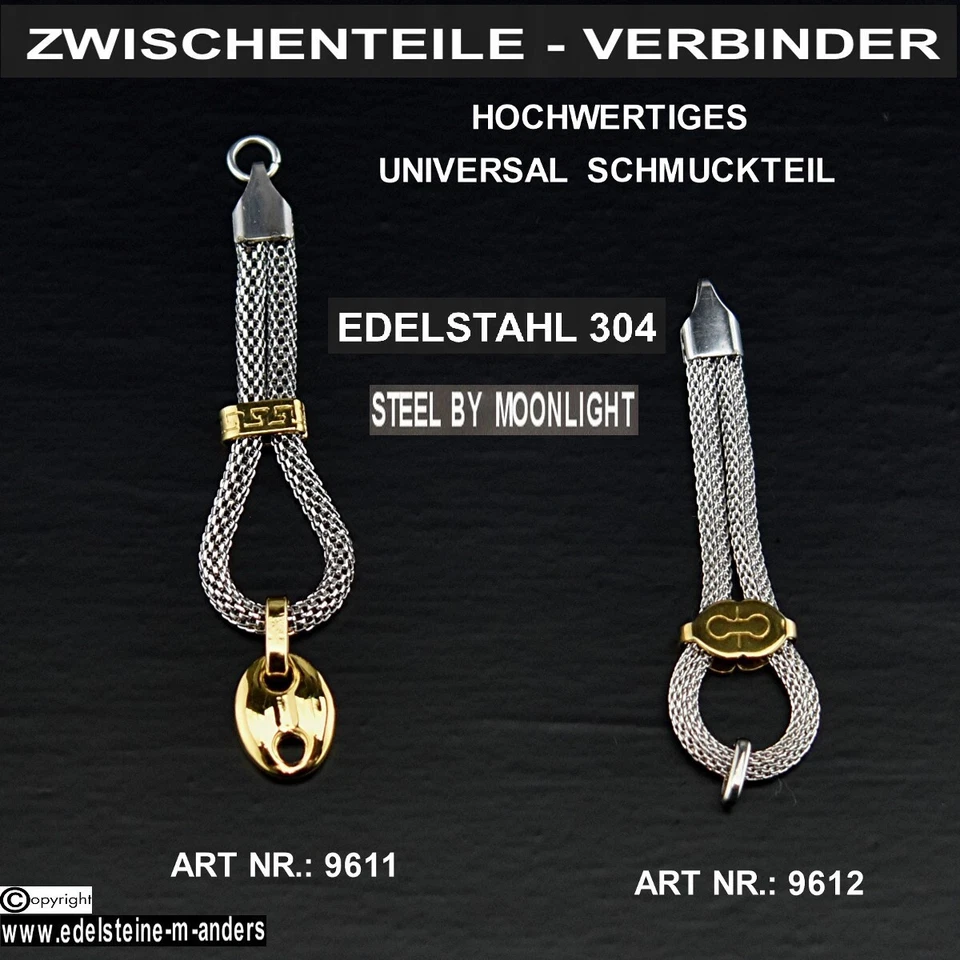 Ketten Armband Verbinder Einhänger Anhänger Charm Zwischenperlen Edelstahl DIY - Bild 1 von 1