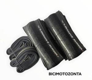 2 COPERTONI VITTORIA ZAFFIRO PIEGHEVOLI 700 X 28 + 2 CAMERE D'ARIA - Foto 1 di 3