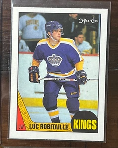 1987-88 OPC #42 Luc Robitaille Los Angeles Kings RC Rookie HOF - Picture 1 of 2