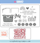 JUST MY TYPE Clear Stamps And Metal Cutting Dies Sets For Scrapbooking Diy