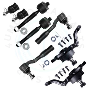 8pcs For Toyota Tundra Sequoia Front Lower Upper Ball Joint Tie Rod End Kit - Picture 1 of 9