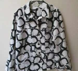 Chaqueta ligera blanca y negra para mujer Allison Daley REBAJADA $2,00. Talla 16 - Imagen 1 de 6