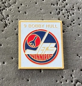 Winnipeg Jets 9 Bobby Hull WHA Hockey Pin - Imagen 1 de 2