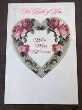 Valentine’s Day Greeting Card  “For Both Of You, ...”  Love New W Envelope