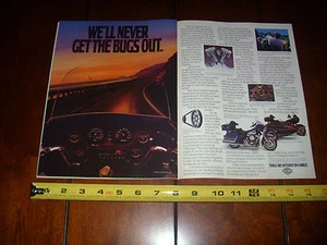 1987 HARLEY DAVIDSON ELECTRA GLIDE - ORIGINAL 2 PAGE AD - Picture 1 of 2