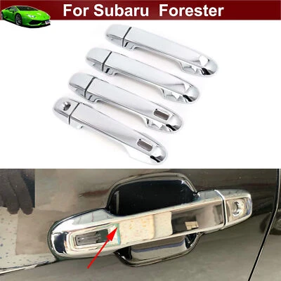 Хромированная отделка накладки предтектор ручки наружной двери автомобиля для Subaru Forester 2019-21 годов выпуска - Изображение 1 из 4