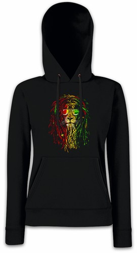 LOEWE Felpa con cappuccio Rastafari Lion I donna pullover con cappuccio bob reggae haile selassie leone