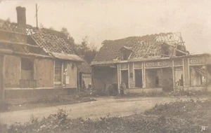 France - CONTALMAISON (80) Café du Commerce, Propr. Magnier, en ruines - GUERRE - Bild 1 von 2