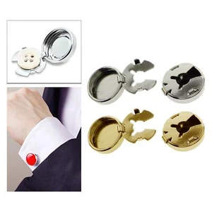 Cuivre hommes boutons de manchette boutons de manchette couvre chemises - Photo 1/25