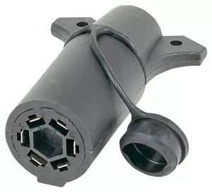 Hopkins 47545 Endurance Flex-Coil 7 RV to 6 Pole Round Trailer Wiring Adapter - Foto 1 di 2