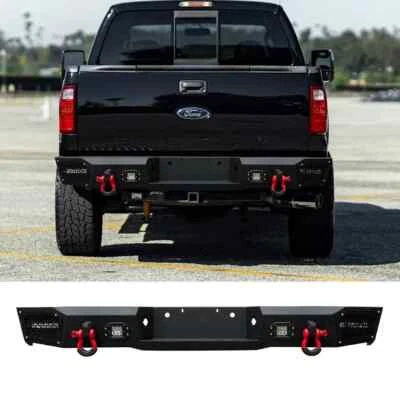 VIJAY Rear Bumper Fits 1999-2016 Ford F250/F350 Super Duty w/ LED light & D-ring - Изображение 1 из 4