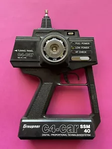 GRAUPNER C4 Renn Pistole FERNSTEUERUNG Auto RC Sender TURBO Car REMOTE C4 SSM 40 - Bild 1 von 5