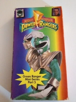 Power Ranger Mighty Morphin VHS Tape Movie Green Ranger Part 5  - Image 1 of 2