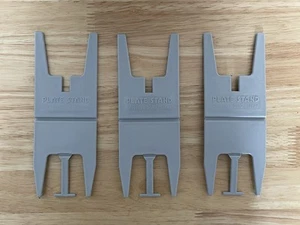 Plate Display Stands Holders x3 By Framemaker Three Vintage Grey Folding Holders - Picture 1 of 3
