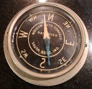 Antique Model T Ford part accessory Antique Noisom Auto Compass South Bend Ind - Picture 1 of 12