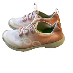 Zapatillas deportivas Oofos OOmg LS bajas para mujer talla 6 1/2 color rosa rubor recuperación con cordones - Imagen 1 de 8