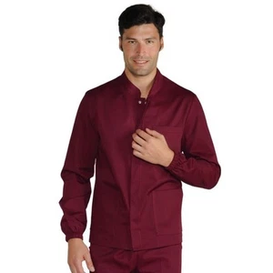 ISACCO Casacca Coreana CORFU' Unisex in Poliestere Cotone (Bordeaux) - Picture 1 of 1