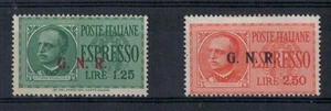 ITALIA RSI 1944 Espressi (Brescia) III tipo 2v MNH** © - Picture 1 of 2