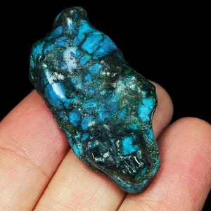 57,5 kt blau türkis Kingman Spinnennetz Nugget Präparat UYPK152 - Bild 1 von 3