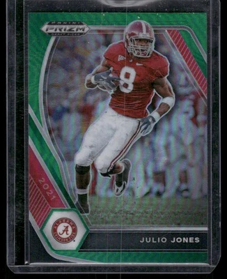 2021 Panini Prizm Draft Picks Collegiate #55 Julio Jones Green - Image 1 of 2
