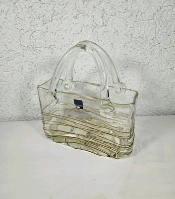 Vase LEONARDO Handtasche 20×20×9cm Glas Dekoration  - Bild 1 von 4