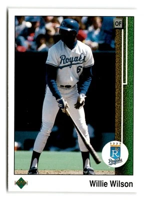 1989 Willie Wilson Upper Deck - Kansas City Royals - Image 1 of 2