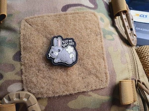 KISS MY SOFT ASS small Patch, fullcolor / 3D Rubber Patch - Bild 1 von 5