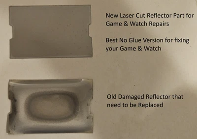 GAME & WATCH Reflector Part Silver Film Laser Cut Best No Glue Version Octopus - Image 1 of 2