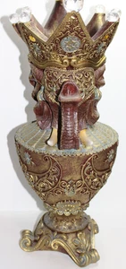 Urna elefante, rey tortuga, figura mítica/religiosa/hindú y tailandesa, 19" de alto - Imagen 1 de 7