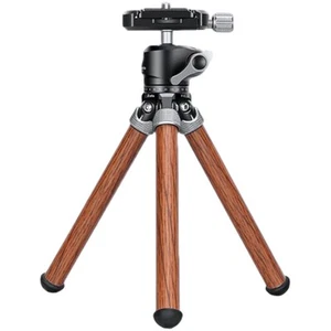 Leofoto MT-02C Mini Carbon Fibre Table Top Tripod with LH-22 Ball Head - Wood - Picture 1 of 3