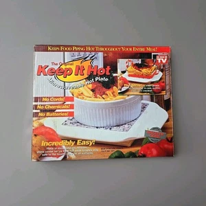 New in Box Hot Rock Microwave Hot Plate As Seen On TV Granite Core Keep it Hot - Picture 1 of 3