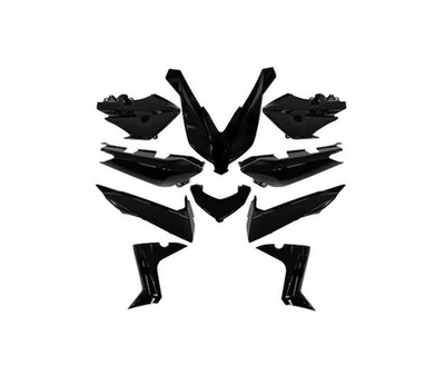 Kit carénage TNT pour Scooter Yamaha 250 Xmax 2014 à 2017 10 pieces noir - Photo 1/4