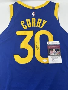Steph Curry handsigniertes Auto Golden State Warriors Nike Authentic Trikot JSA COA - Bild 1 von 15