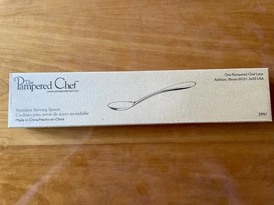 The Pampered Chef Stainless Steel Serving Spoon #2991 - Image 1 of 3