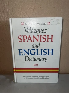 Velazquez Spanish and English Dictionary 1974 Phonetic Pronunciation of Entries - Picture 1 of 15