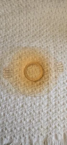 Vintage Amber Fostoria Glass Serving Platter Rare - Picture 1 of 5
