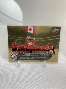 2025 Upper Deck Game Dated Moments 4 Nations Face-off Canada Defeats USA Gold 21 - Bild 1 von 2