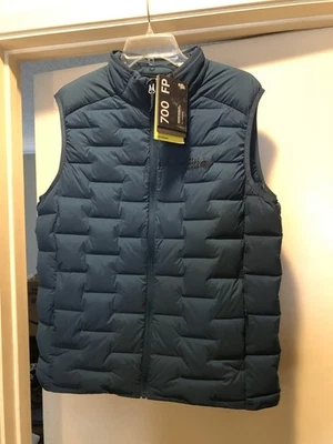 Chaleco elástico Mountain Hardwear 700 azul mediano para hombre Foto 1 de 4