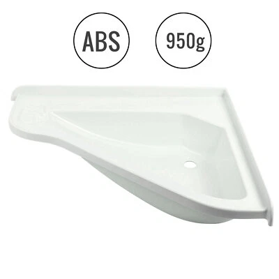 Wohnwagen Waschbecken (LxBxT) 58 x 54 x 9 cm ABS weiß Wohnmobil Eckwaschbecken - Bild 1 von 4