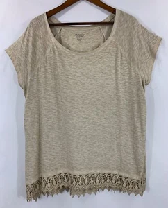 Top a maniche corte in maglia impreziosita ND New Directions taglia: L busto: 45,5" - Foto 1 di 4