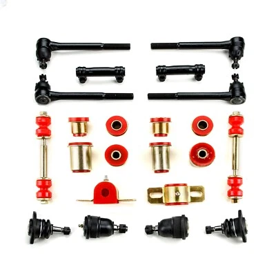 Red Poly Front End Suspension Rebuild Kit Fits 1971 1972 Chevrolet Monte Carlo - Image 1 of 4