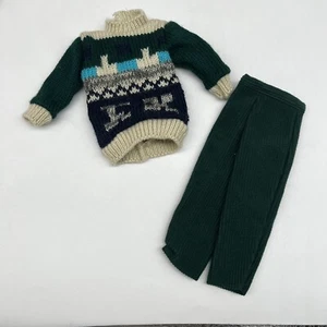 Vintage Barbie Fashion Ave Ken Fashions #14676 Fair Isle Pullover Cordhose - Bild 1 von 3