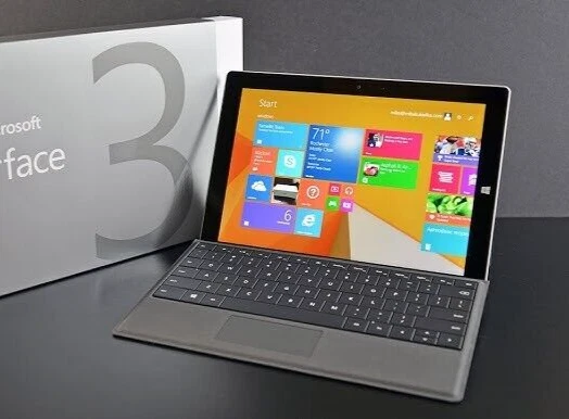 Bundle Microsoft Surface 3 128GB 4GB Wi-Fi w Backlit Type Cover Keyboard Charger - Image 1 of 4