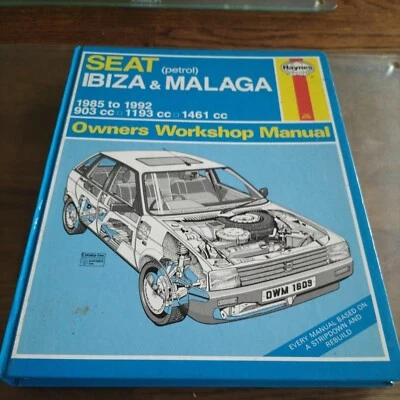 Haynes Workshop Manual For Seat Ibiza And Málaga - Image 1 of 3
