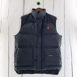 Canada Goose Puffer Vest Men M Duck Down Filled In Gray Full Zip - Picture 1 of 22